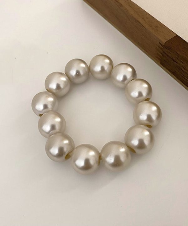 Handmade White Beading Pearl Bracelet Supply - Image 4