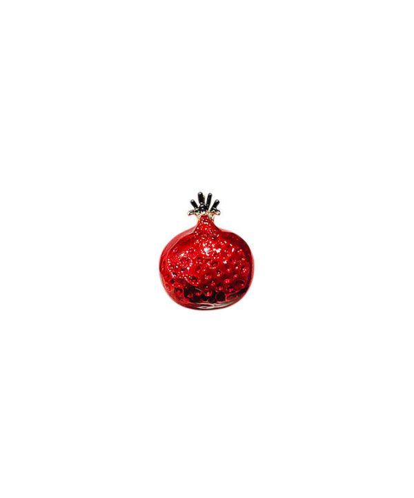 Fine Mulberry Alloy Colored Glaze Pomegranate Brooches For Cheap - Image 5