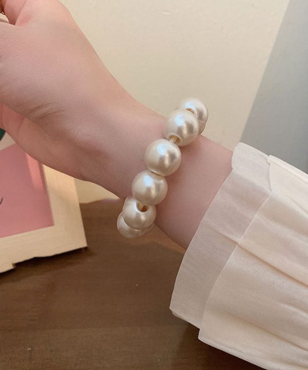 Handmade White Beading Pearl Bracelet Supply - Image 2